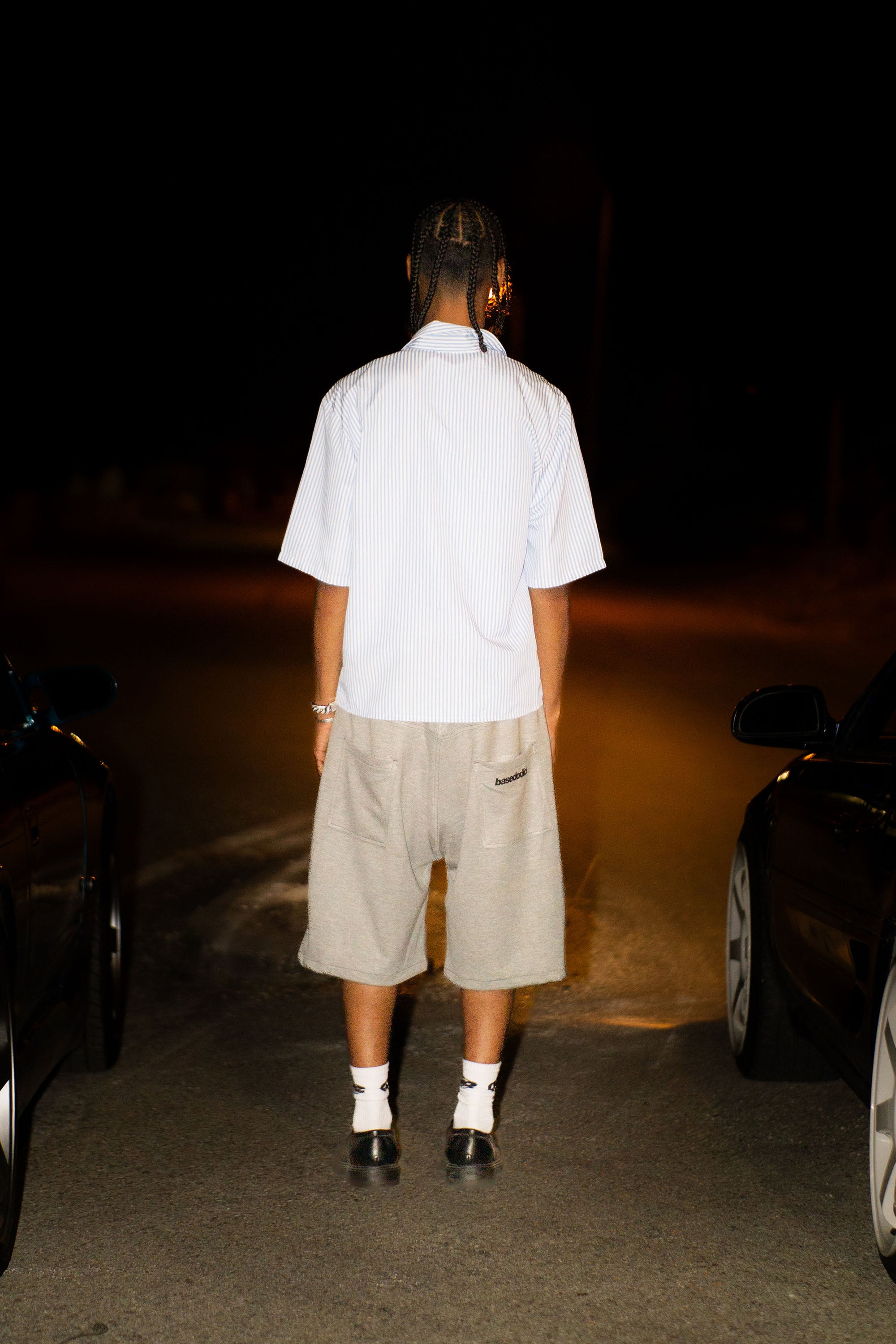 Jorts Comfy “LIVE FAST” Logo Grey 