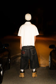 Forbes White “LIVE FAST” polo shirt