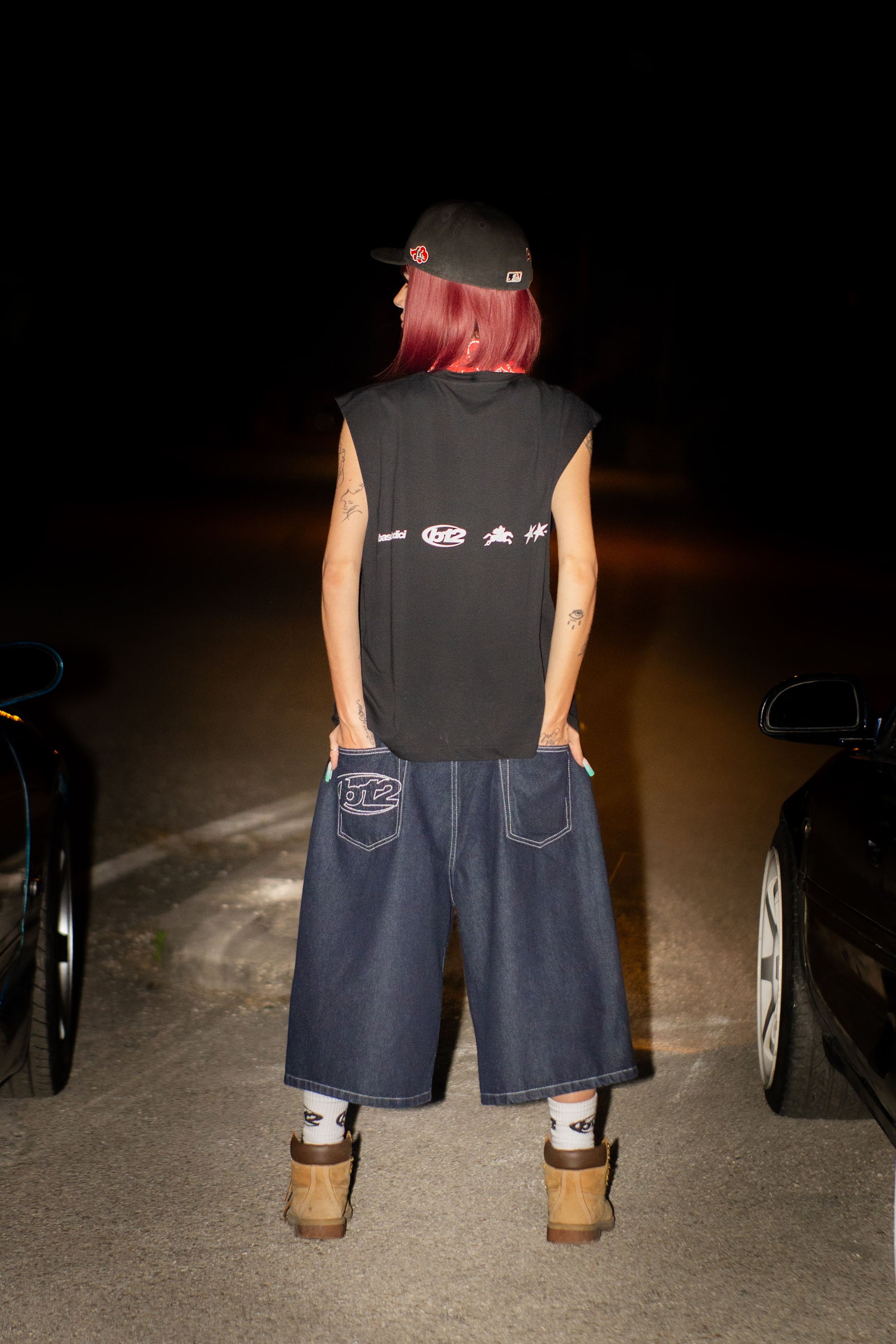 Tank “LIVE FAST” Logo Black