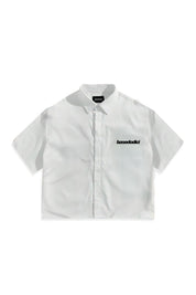 “LIVE FAST” Logo White Shirt