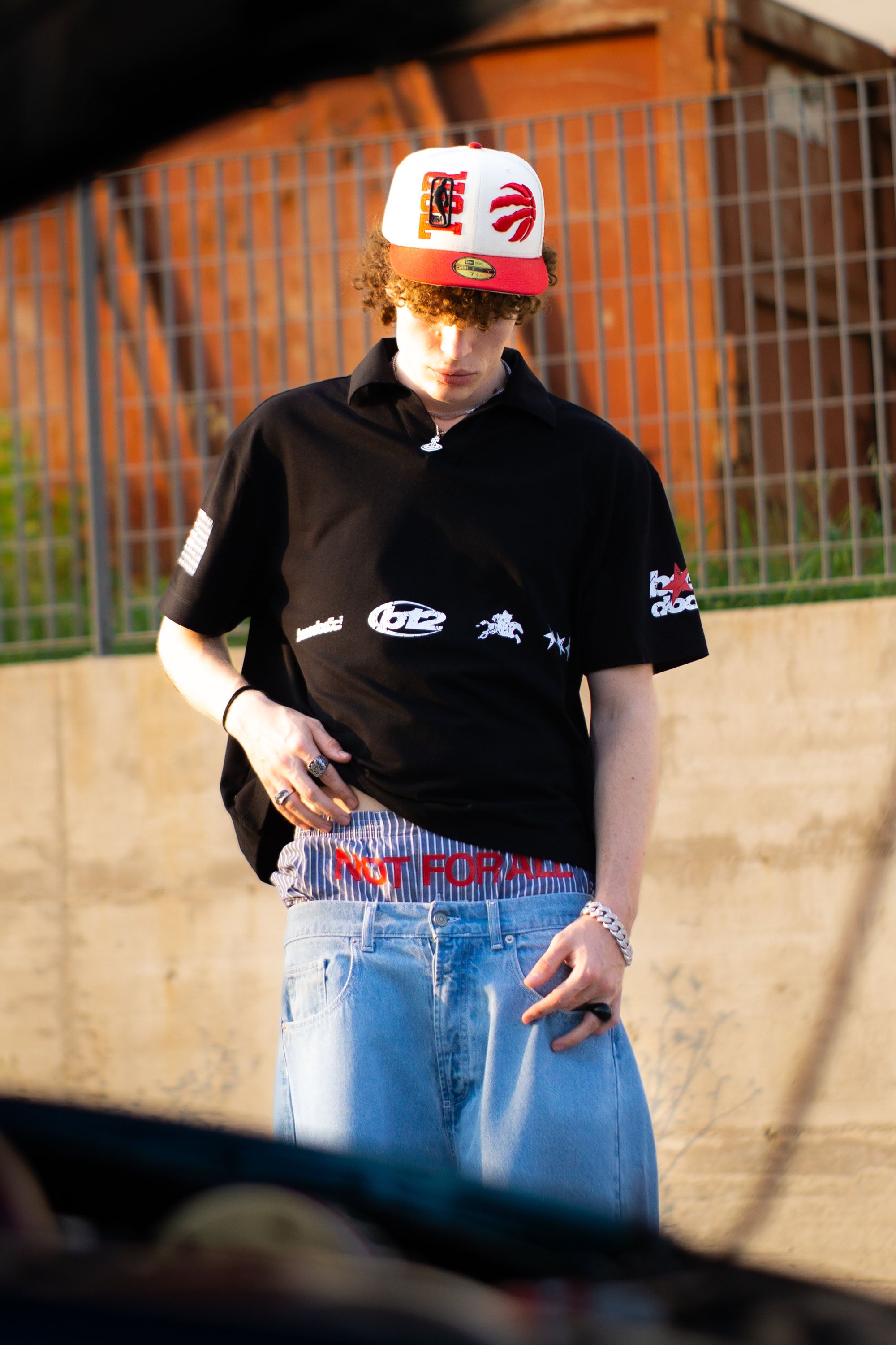 “LIVE FAST” Robbery Black Polo