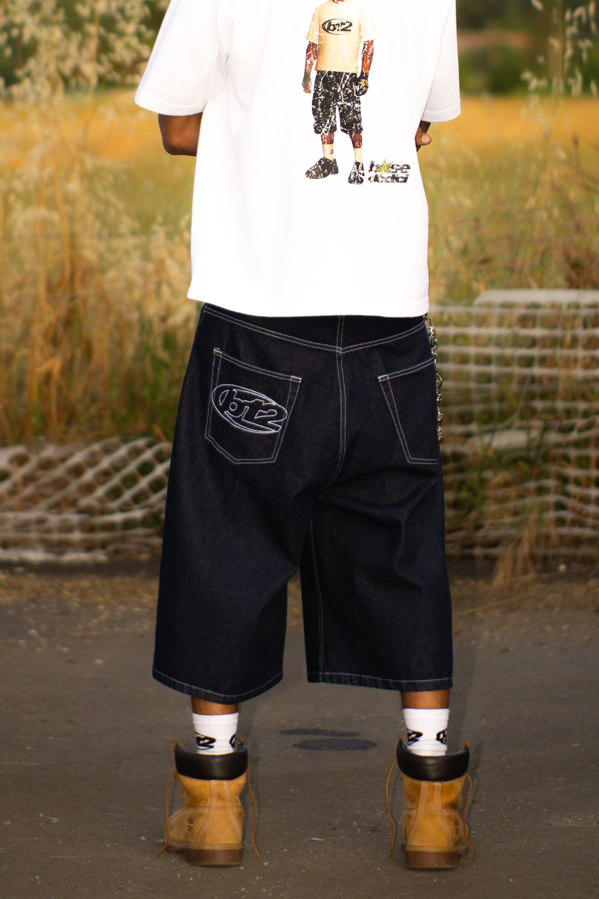 Jorts “LIVE FAST” B12 Denim Raw 