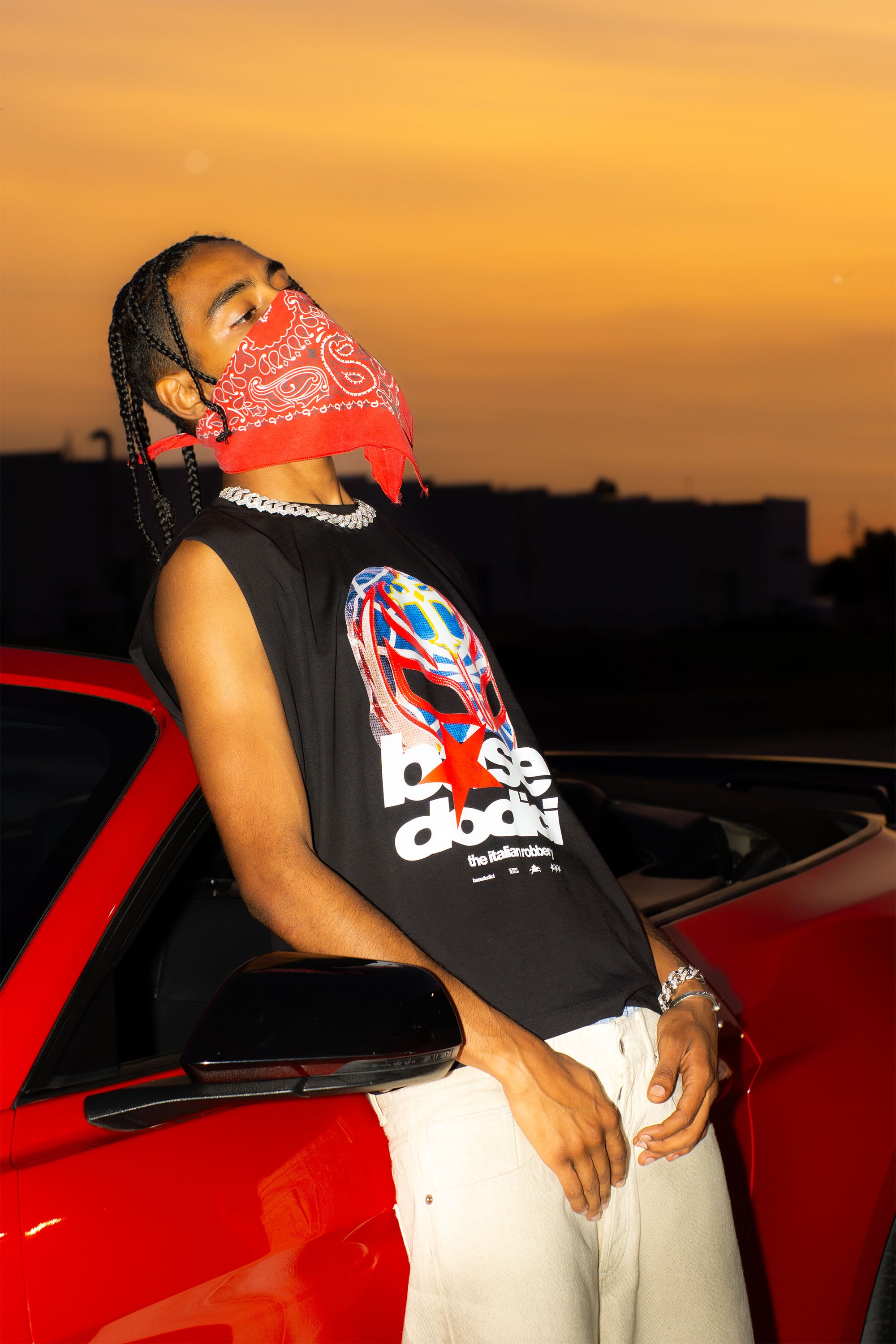 Tank “LIVE FAST” Italian Robbery Black