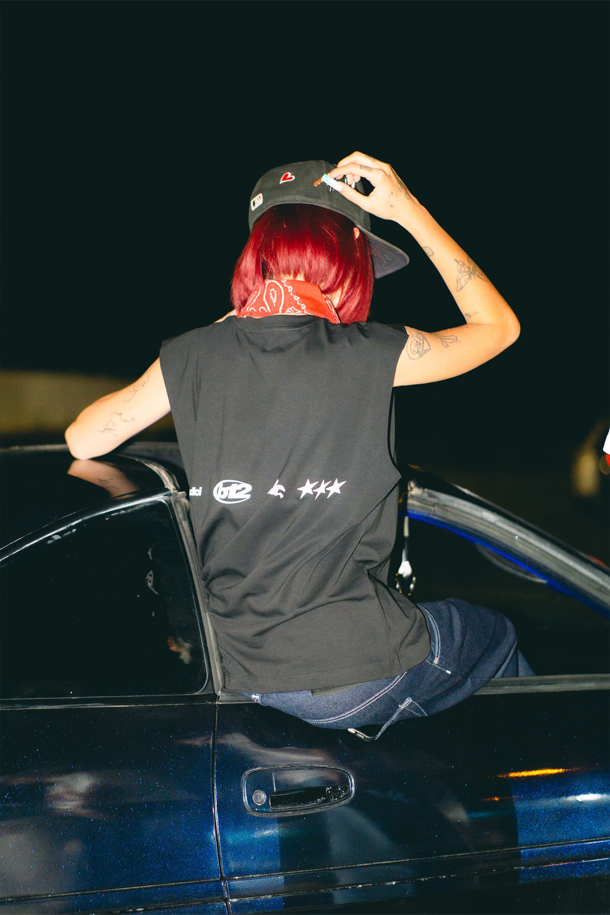 Tank “LIVE FAST” Logo Black