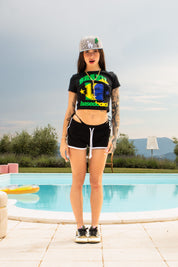 Baby Tee "DIVA" Brazil Black