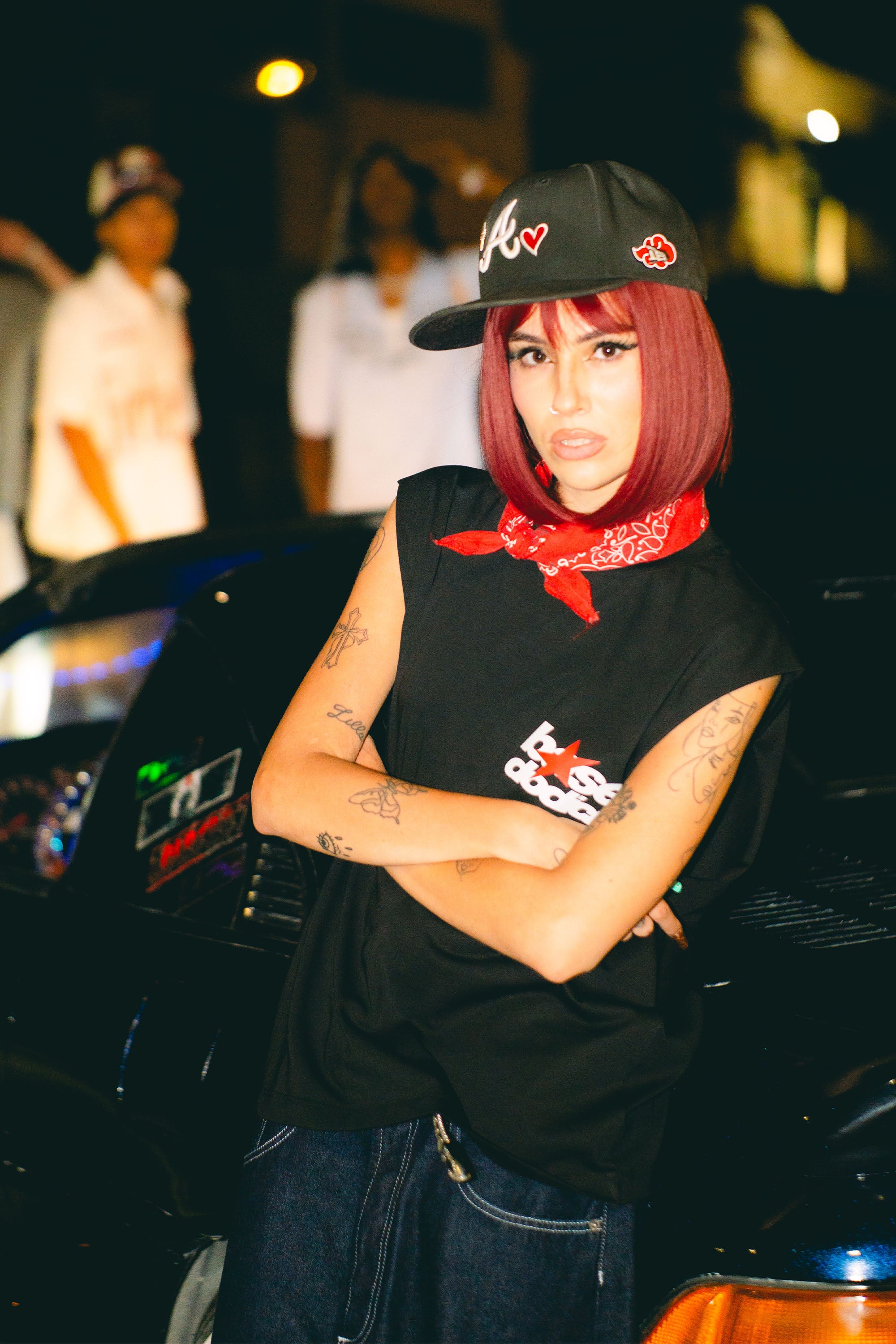 Tank “LIVE FAST” Logo Black
