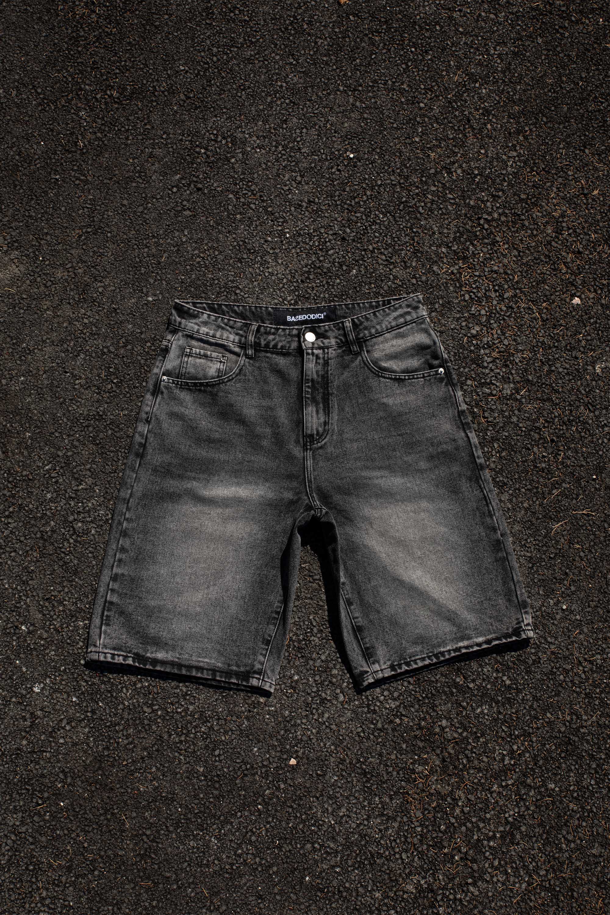 Jorts “CRUEL SEASON” Back Logo Black