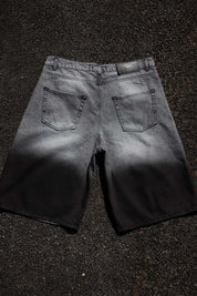 Jorts “CRUEL SEASON” Front Logo Faded Stone Washed