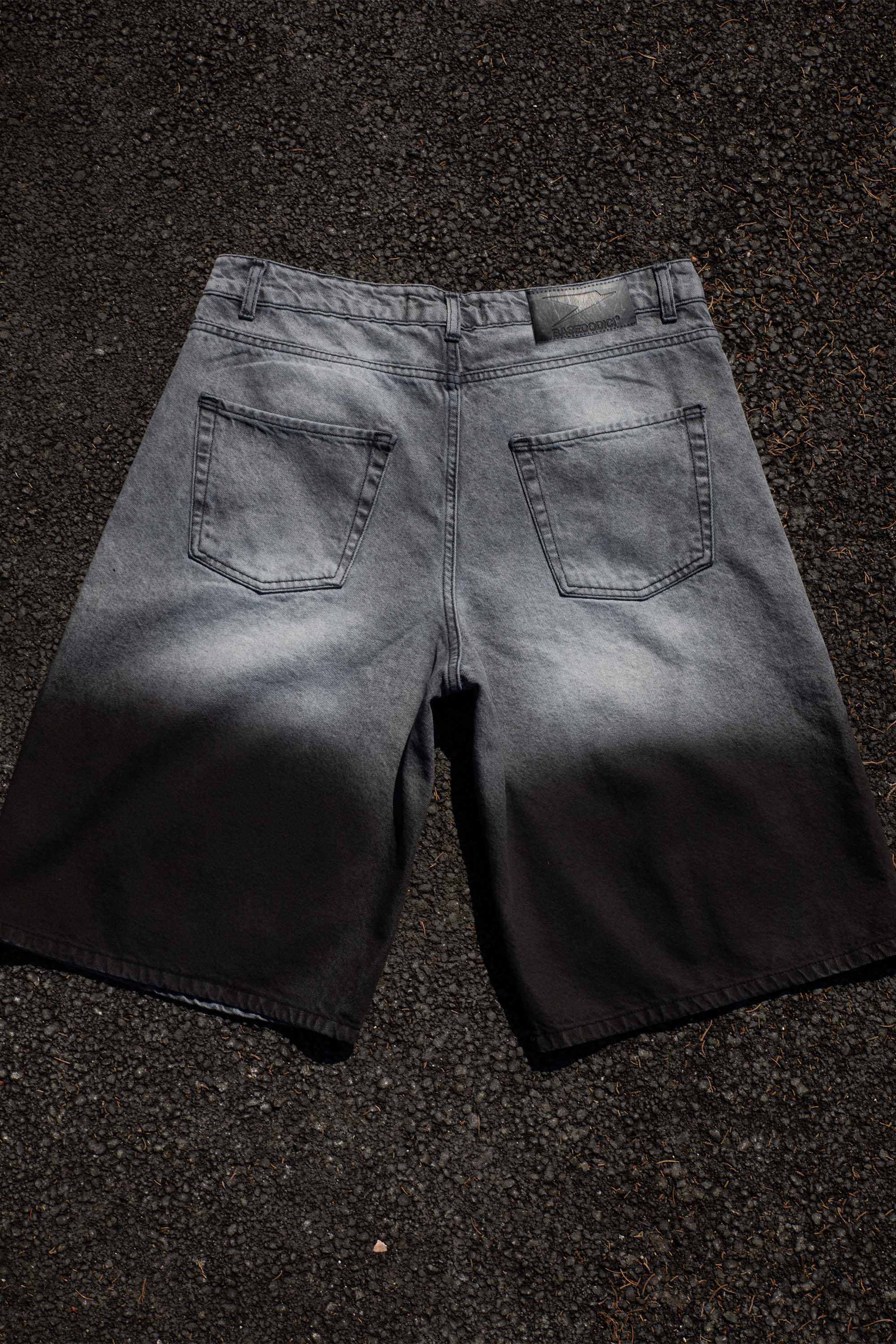 Jorts “CRUEL SEASON” Front Logo Faded Stone Washed
