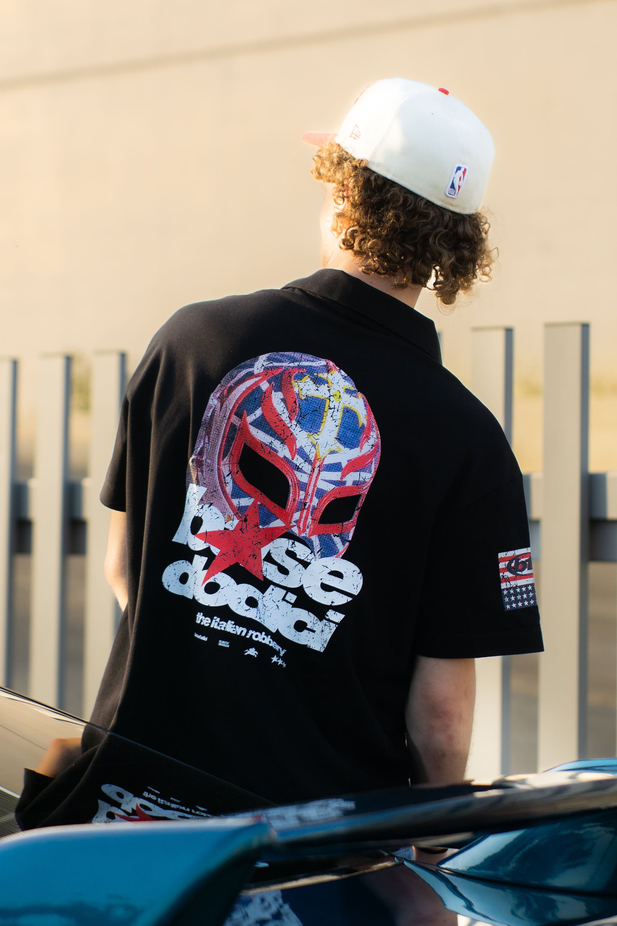 “LIVE FAST” Robbery Black Polo