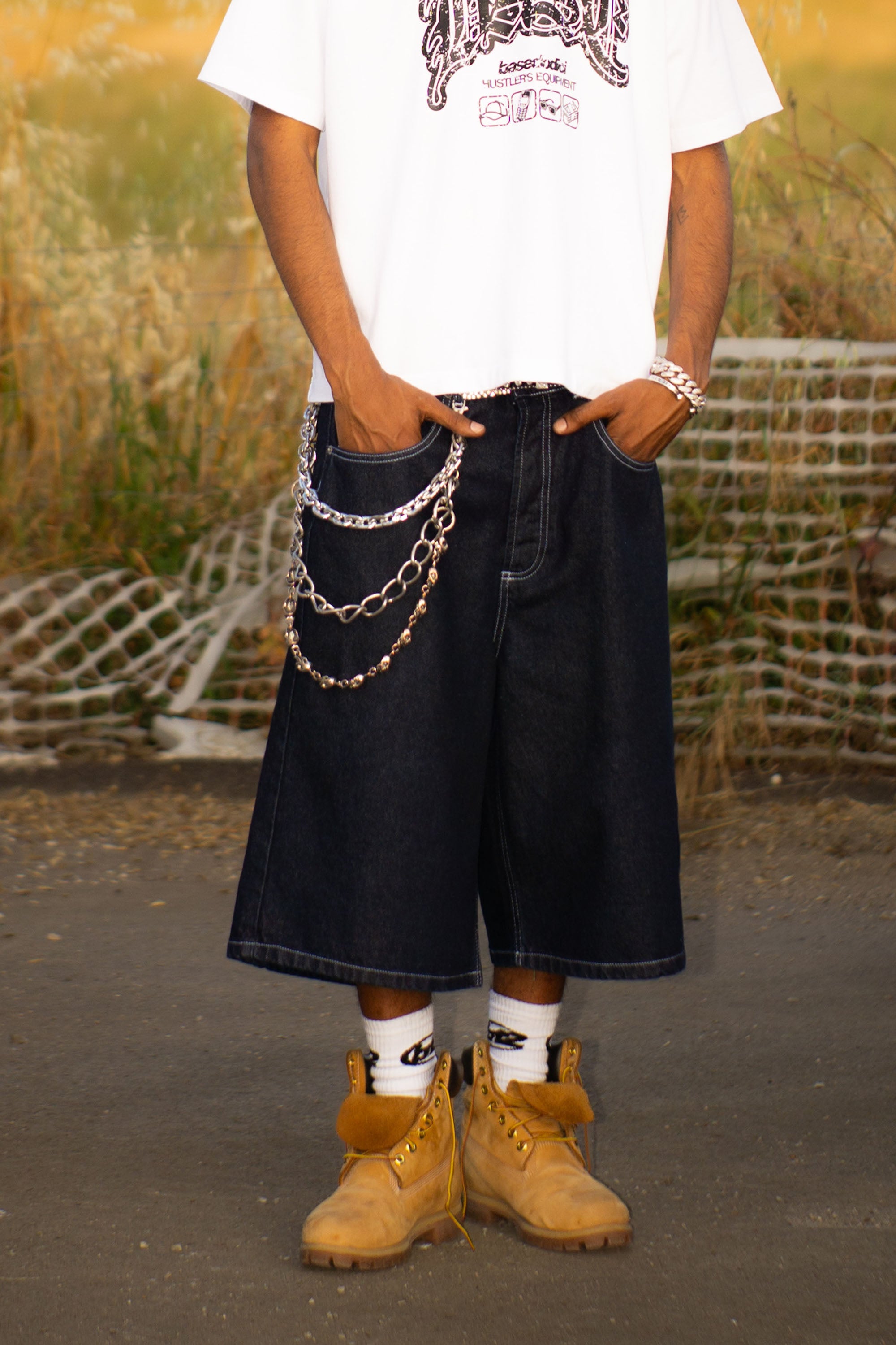 Jorts “LIVE FAST” B12 Denim Raw 