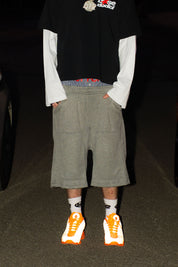 Jorts Comfy “LIVE FAST” Logo Grey 