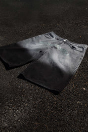 Jorts “CRUEL SEASON” Front Logo Faded Stone Washed