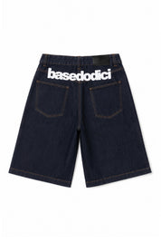 Jorts “CRUEL SEASON” Back Logo Denim Raw 
