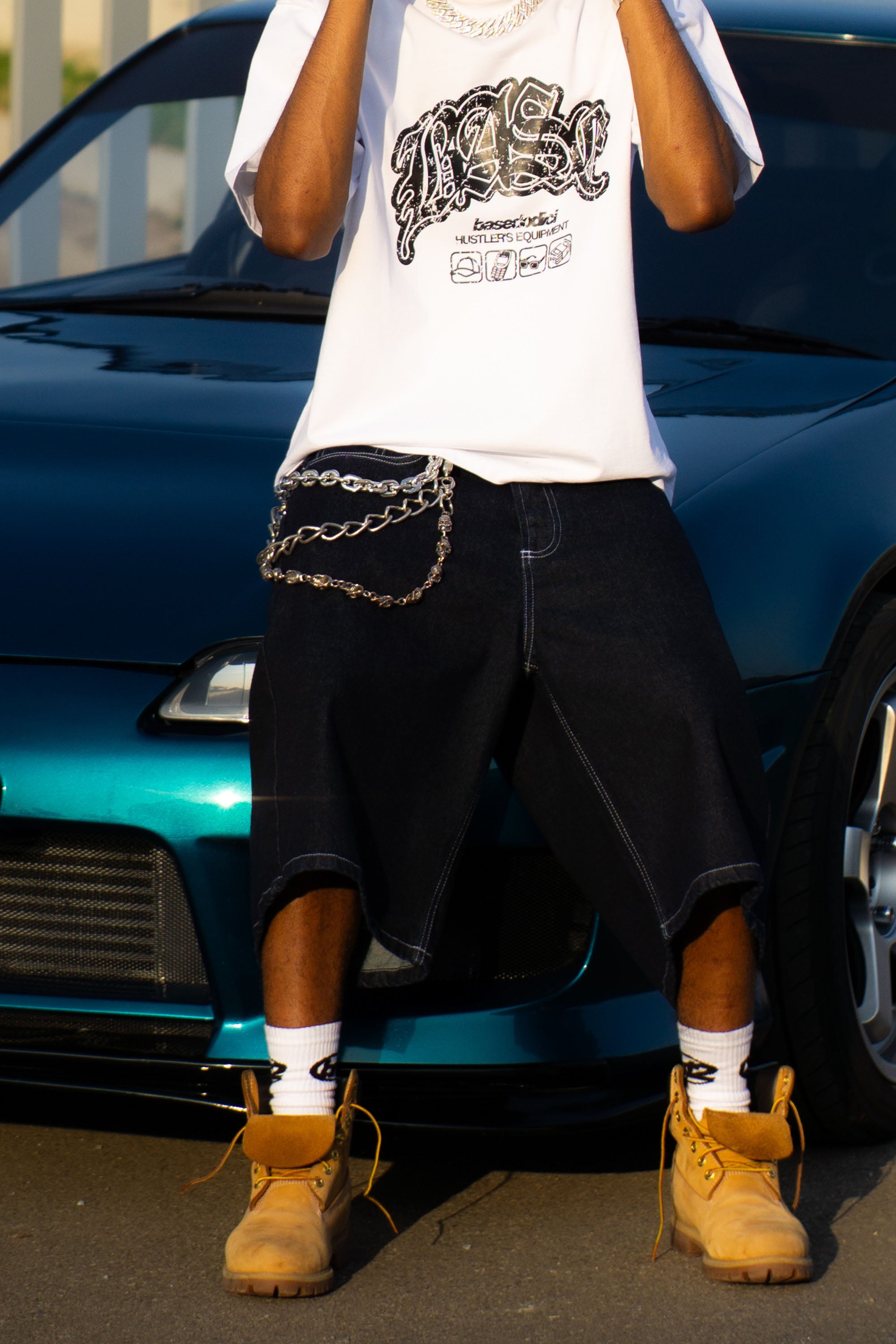 Jorts “LIVE FAST” B12 Denim Raw 