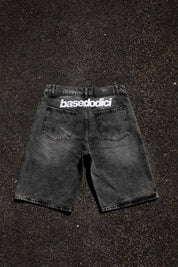 Jorts “CRUEL SEASON” Back Logo Black