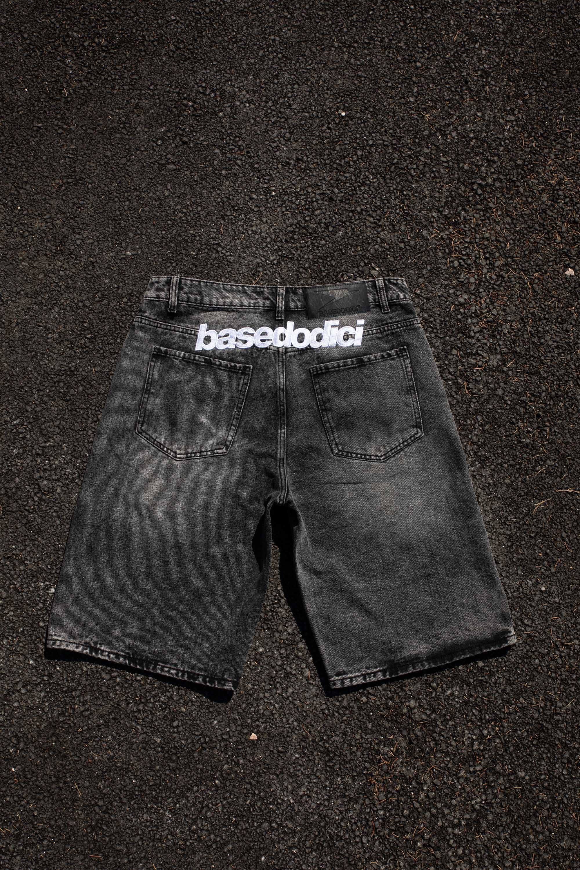 Jorts “CRUEL SEASON” Back Logo Black