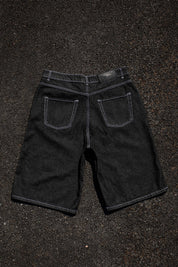 Jorts “CRUEL SEASON” Front Logo Raw Black