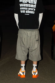 Jorts Comfy “LIVE FAST” Logo Grey 