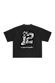 “CAMO4PLAYERS” Back 12 Black/CamoGrey T-Shirt 