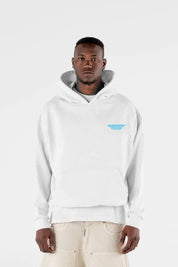 Hoodie “AMMO” CHI'T'SAP White/Azure
