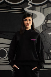 Hoodie “AMMO” CHI'T'SAP Black/Camo Pink