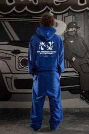 Hoodie "SAMURAIJAYxBASEDODICI" TuttoSbagliato Blue/White