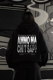 Hoodie “AMMO” CHI'T'SAP Black/Chrome