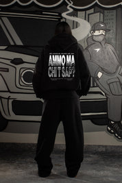 Hoodie “AMMO” CHI'T'SAP Black/Chrome