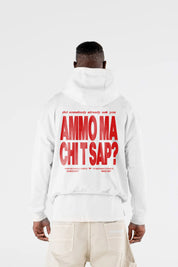 Hoodie “AMMO” CHI'T'SAP White/Red