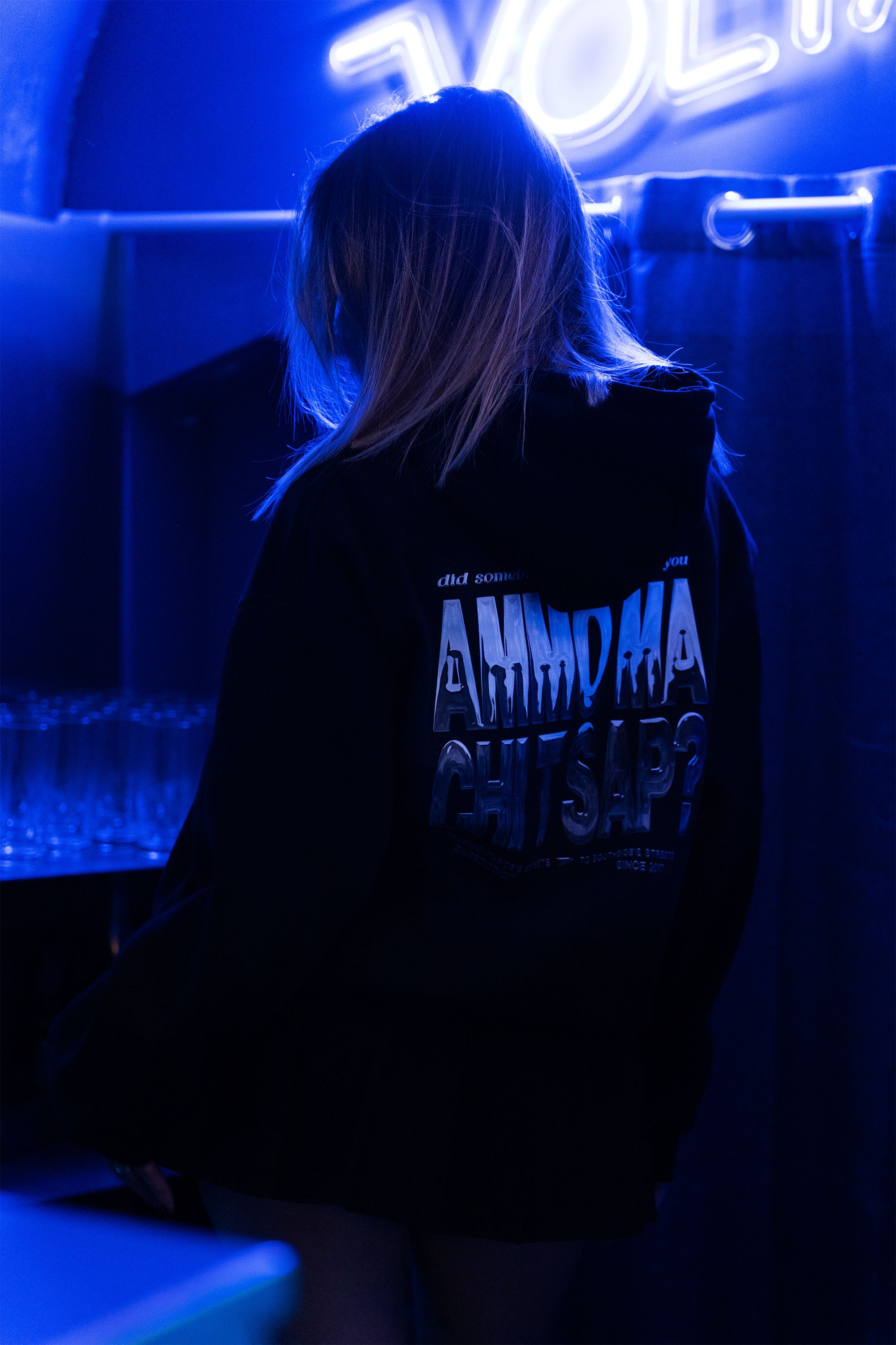 Hoodie “AMMO” CHI'T'SAP Black/Chrome
