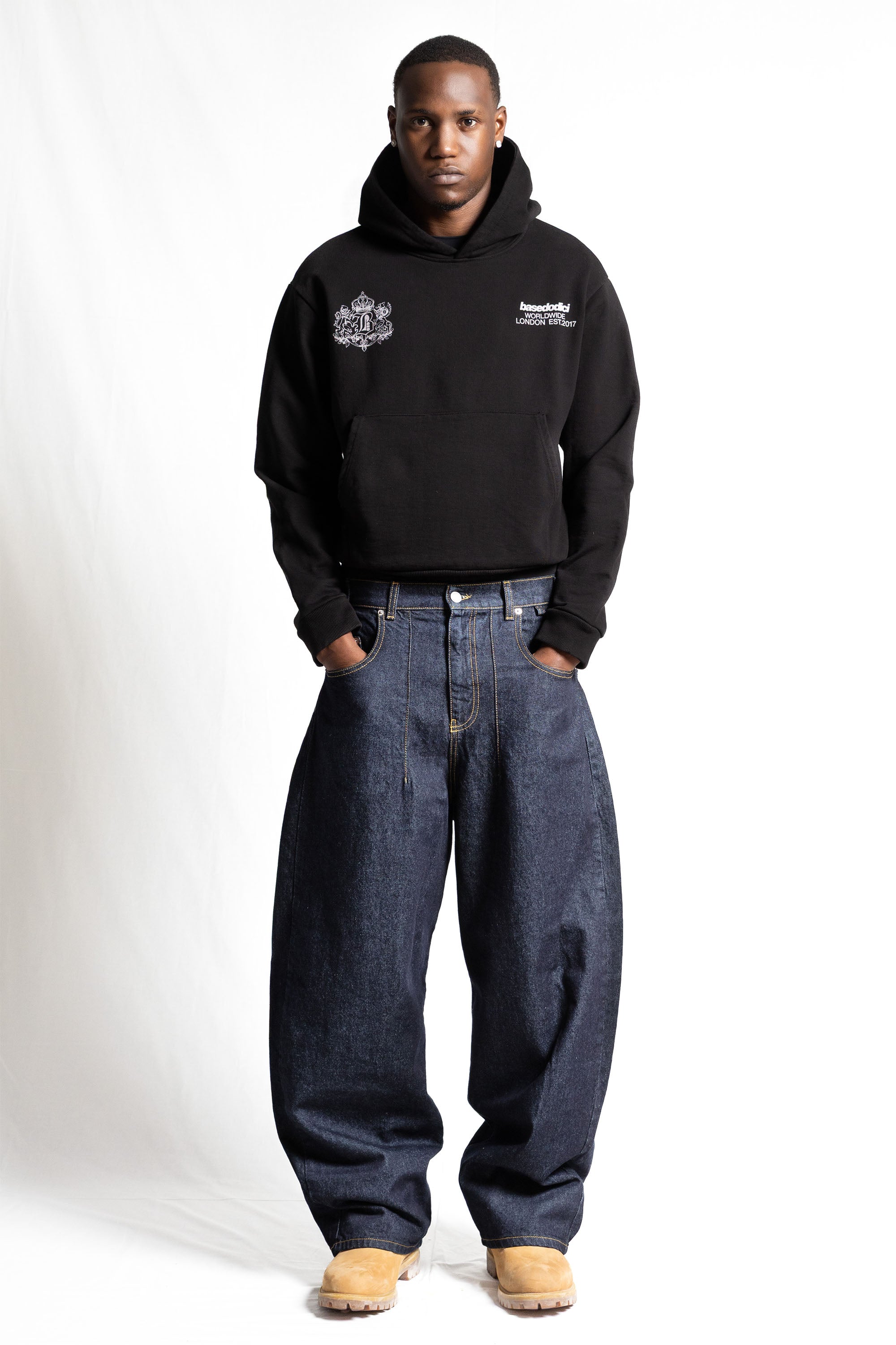 "RUDEBOY LDN" Hoodie NotBought Black