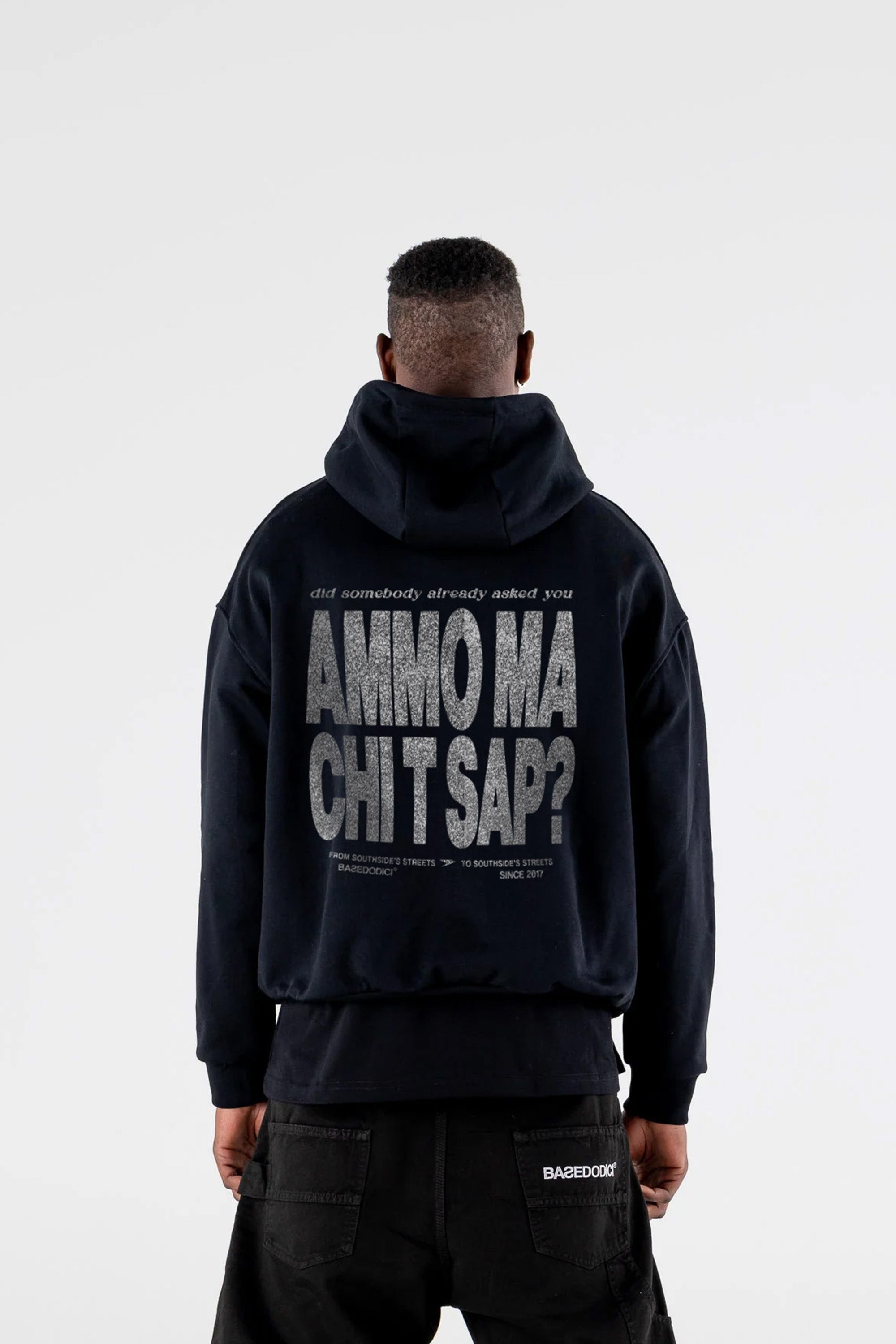 Hoodie "AMMO" CHI'T'SAP Black/Glitter