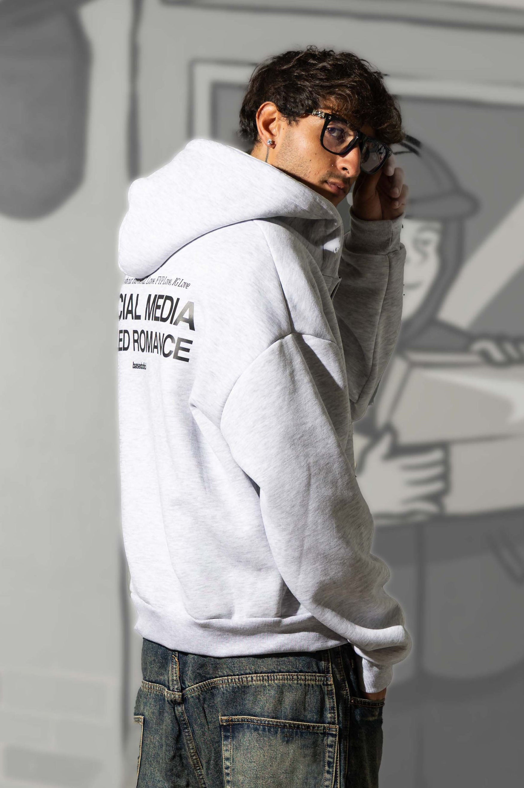 Full Zip “KILLED ROMANCE” AshGrey/Black
