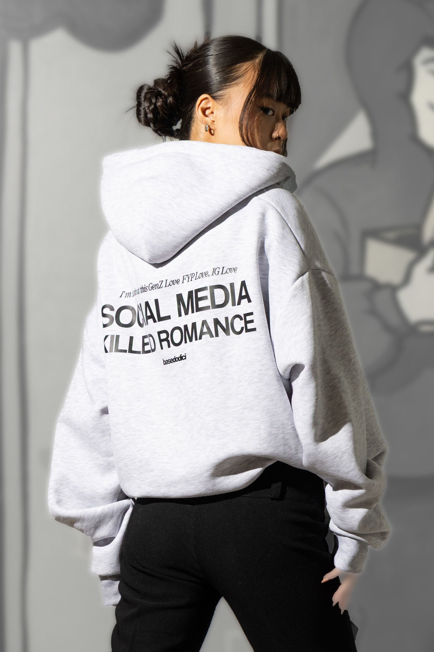 Full Zip “KILLED ROMANCE” AshGrey/Black
