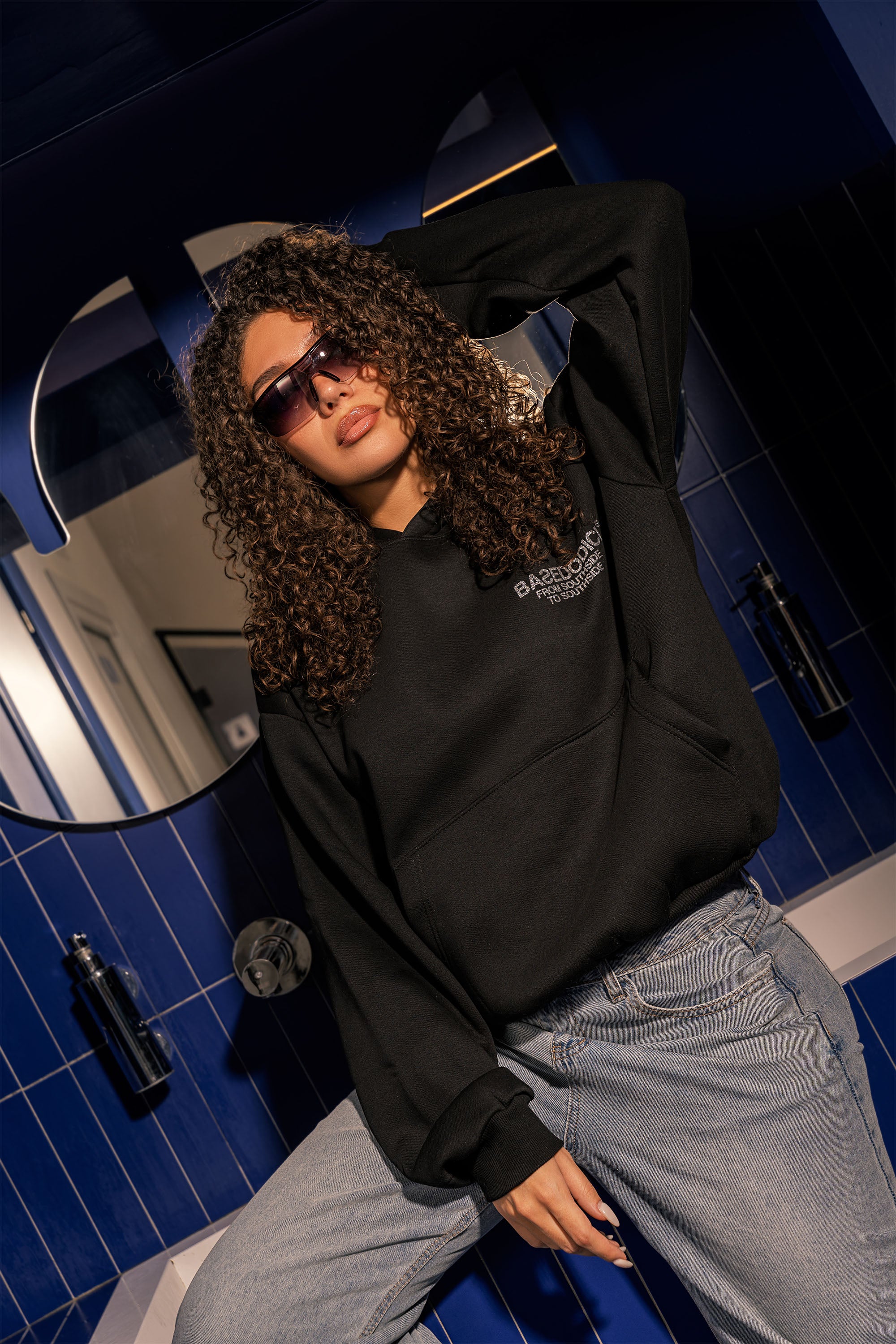 Hoodie "AMMO" CHI'T'SAP Black/Glitter