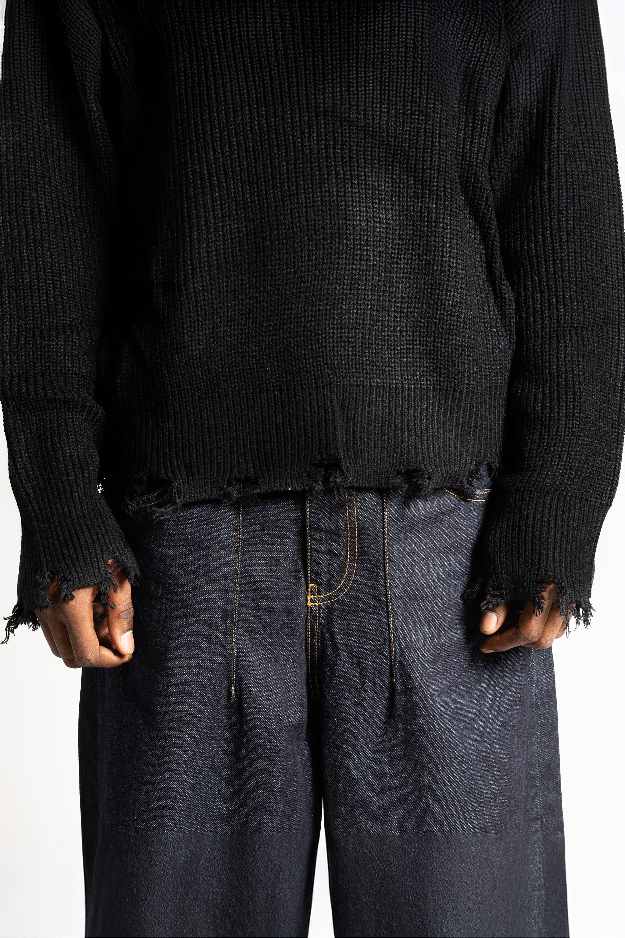 Look "RUDEBOY LDN" Knit Shoulder Logo