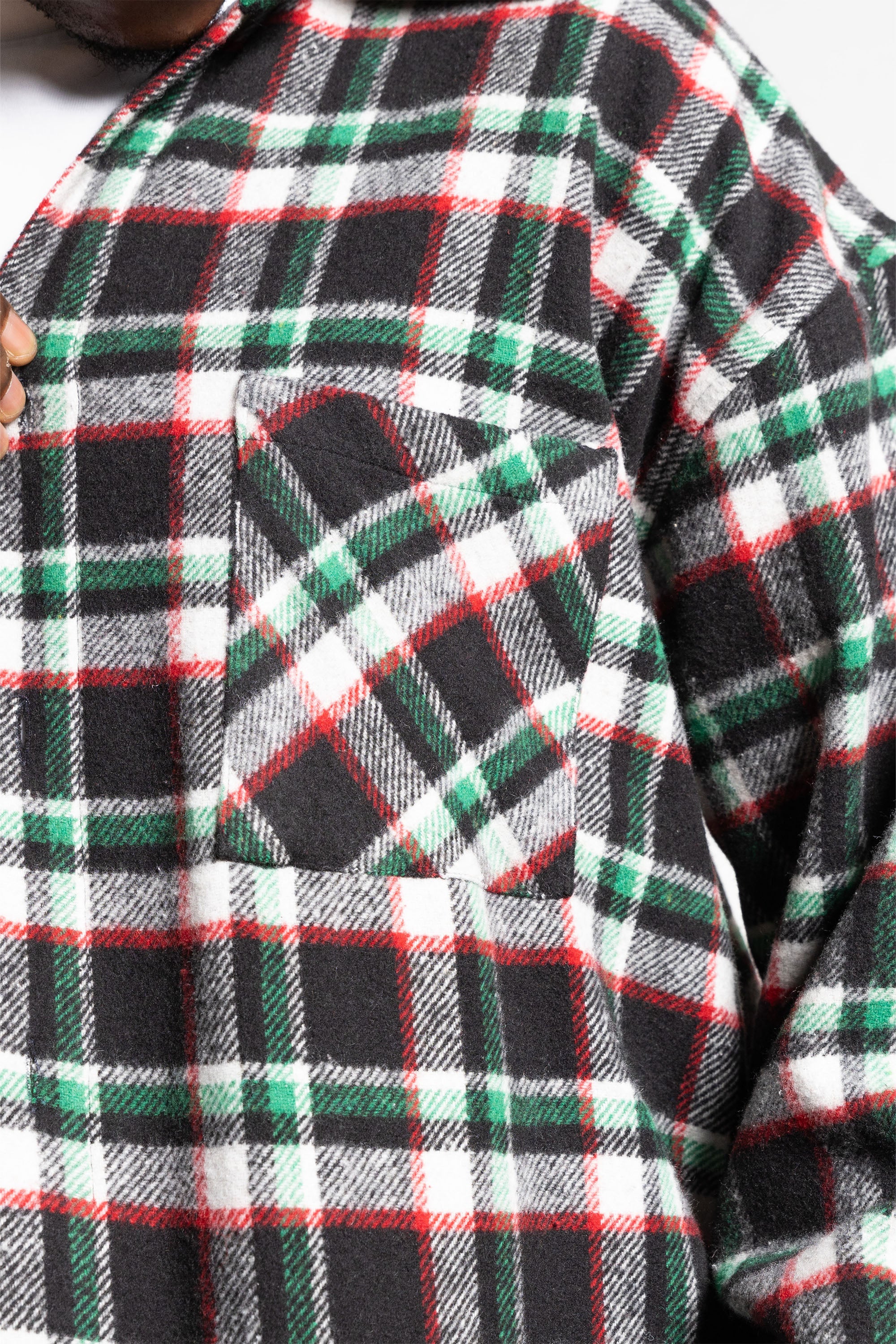 "RUDEBOY LDN" Flanella Shirt Shoulder Logo