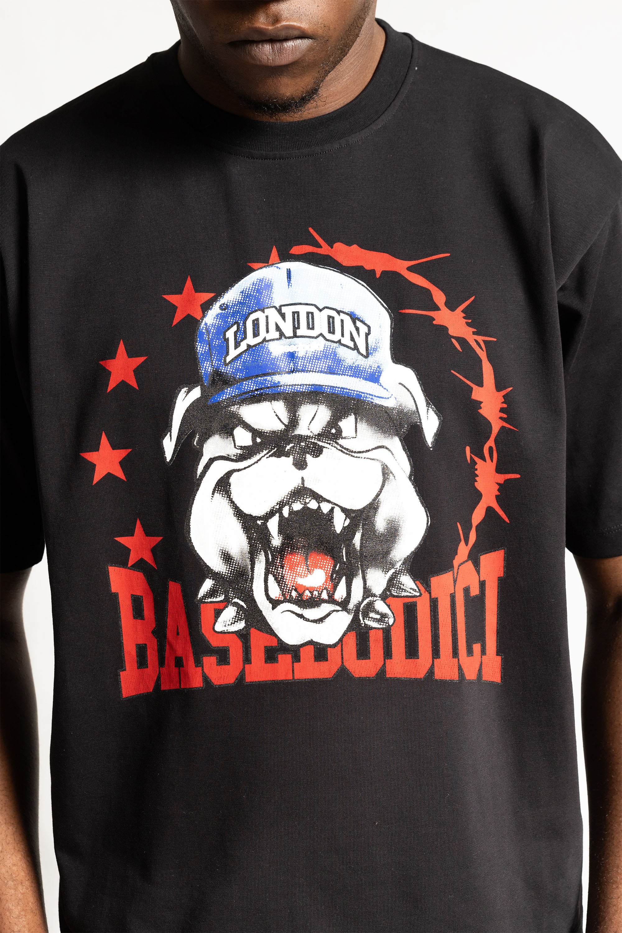 "RUDEBOY LDN" T-Shirt Bull Black