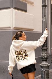 Hoodie “AMMO” CHI'T'SAP White/Animalier Yellow