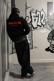 Hoodie "TEAM012" Back Logo Black/Red