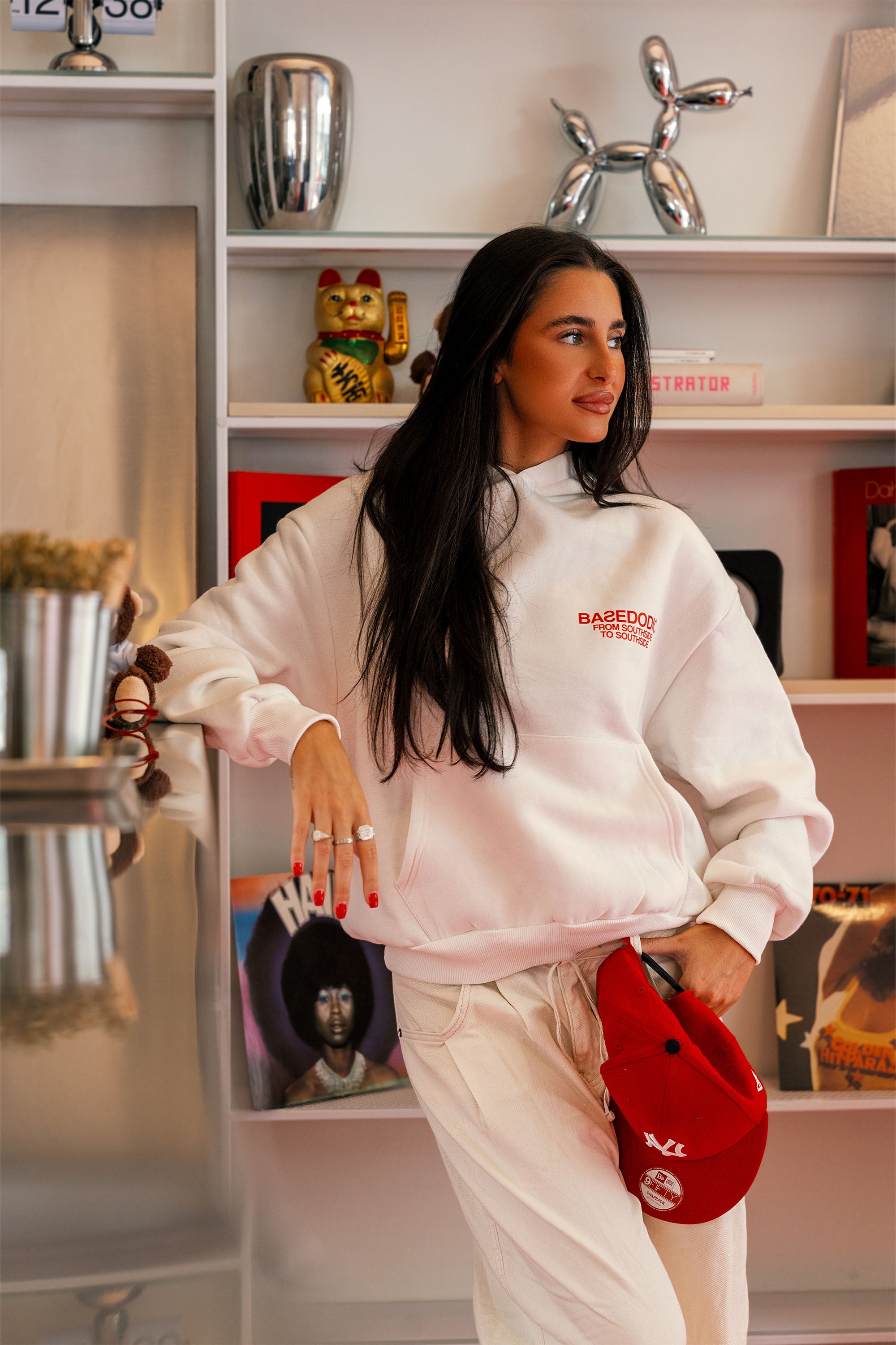 Hoodie “AMMO” CHI'T'SAP White/Red