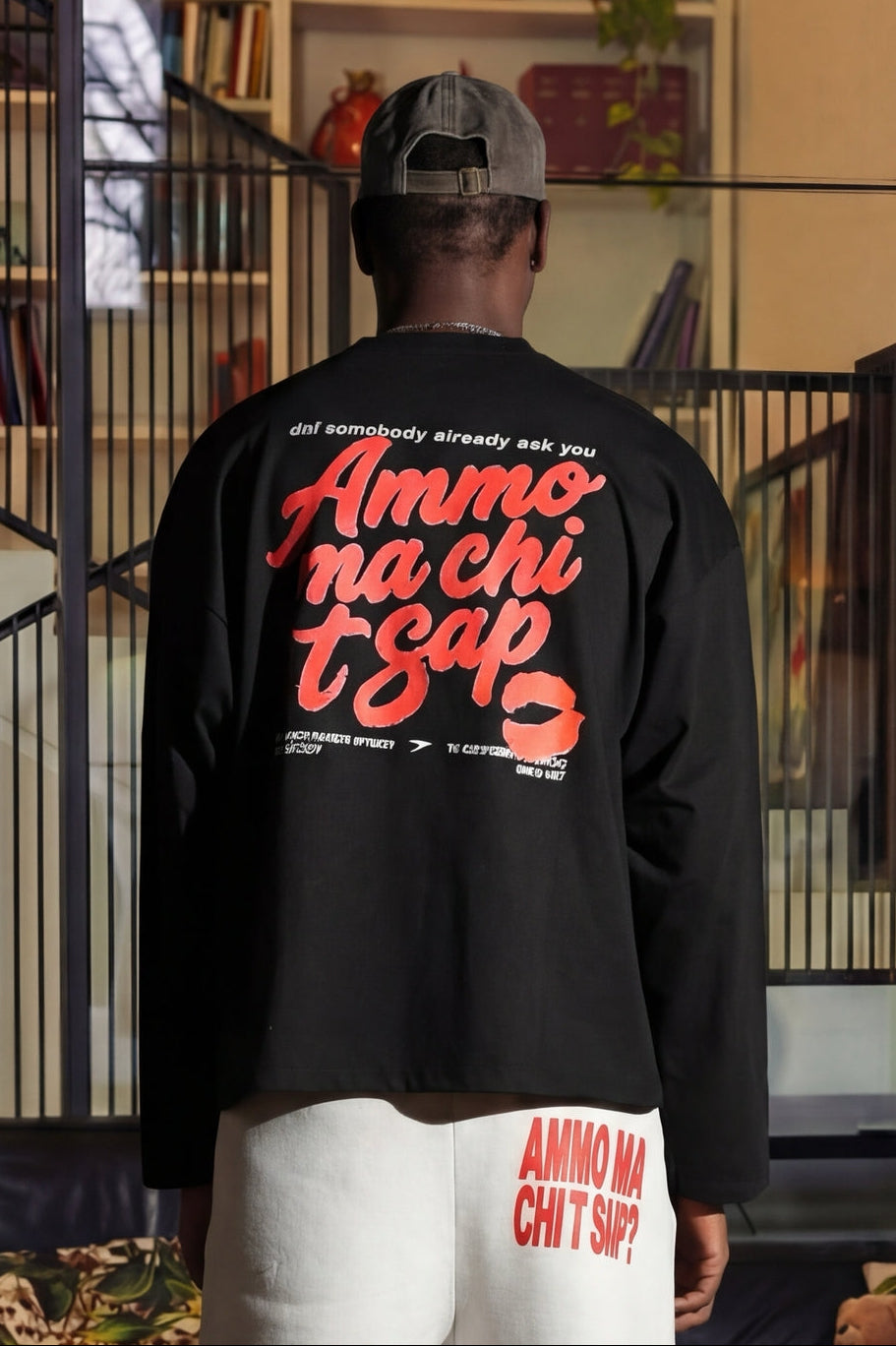 Longsleeve "AMMO" CHI'T'SAP Black/Gloss