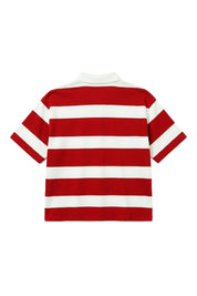 Polo "LAST DELIVERY" BASE Stripe White/Red
