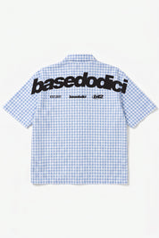 Shirt "SUMMER CLUB" ShoulderLogo Checked/Blue