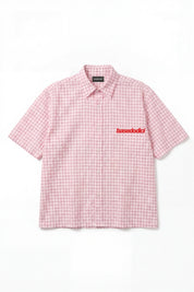 Shirt "SUMMER CLUB" ShoulderLogo Checked/Rose