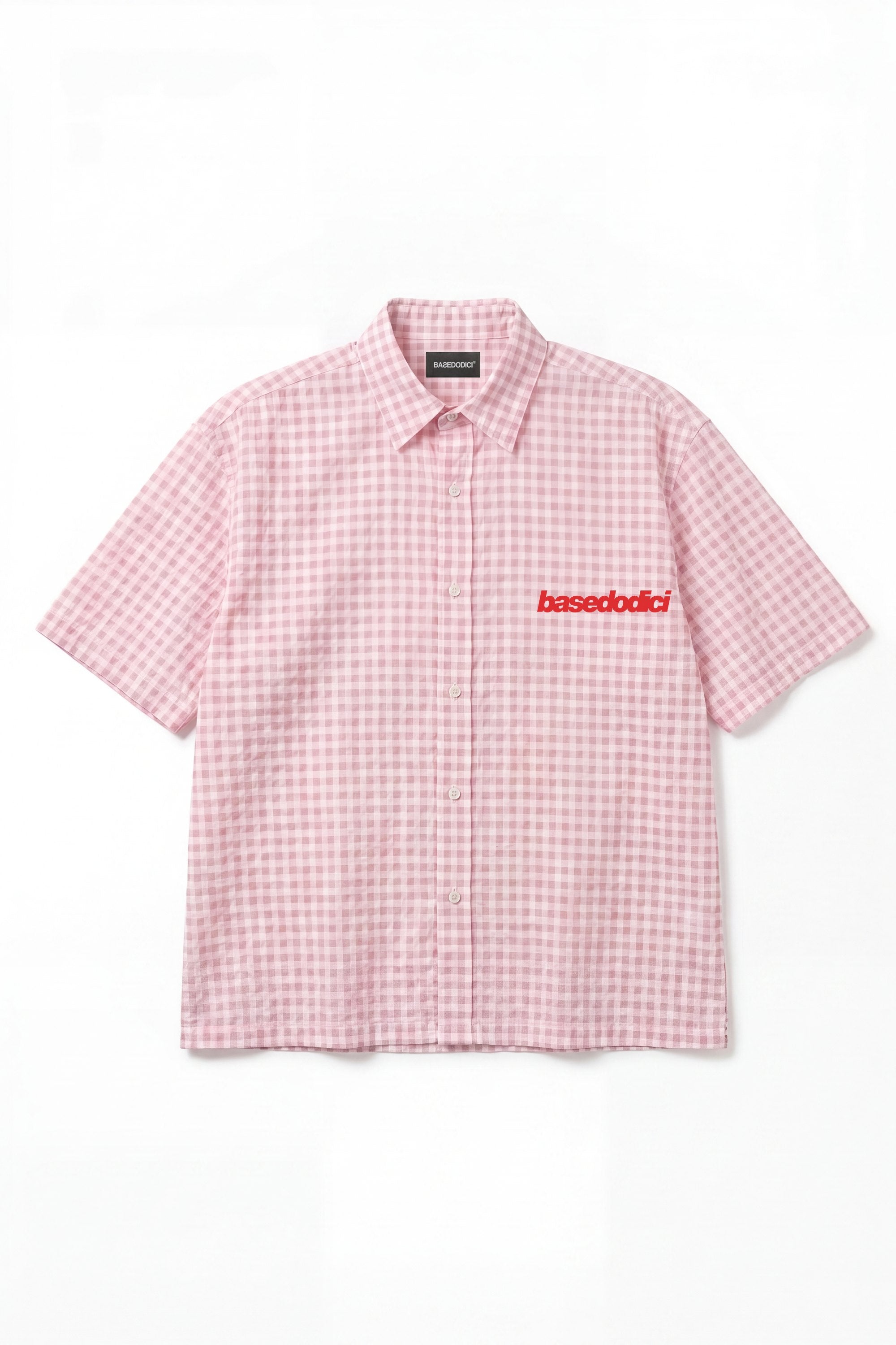 Shirt "SUMMER CLUB" ShoulderLogo Checked/Rose