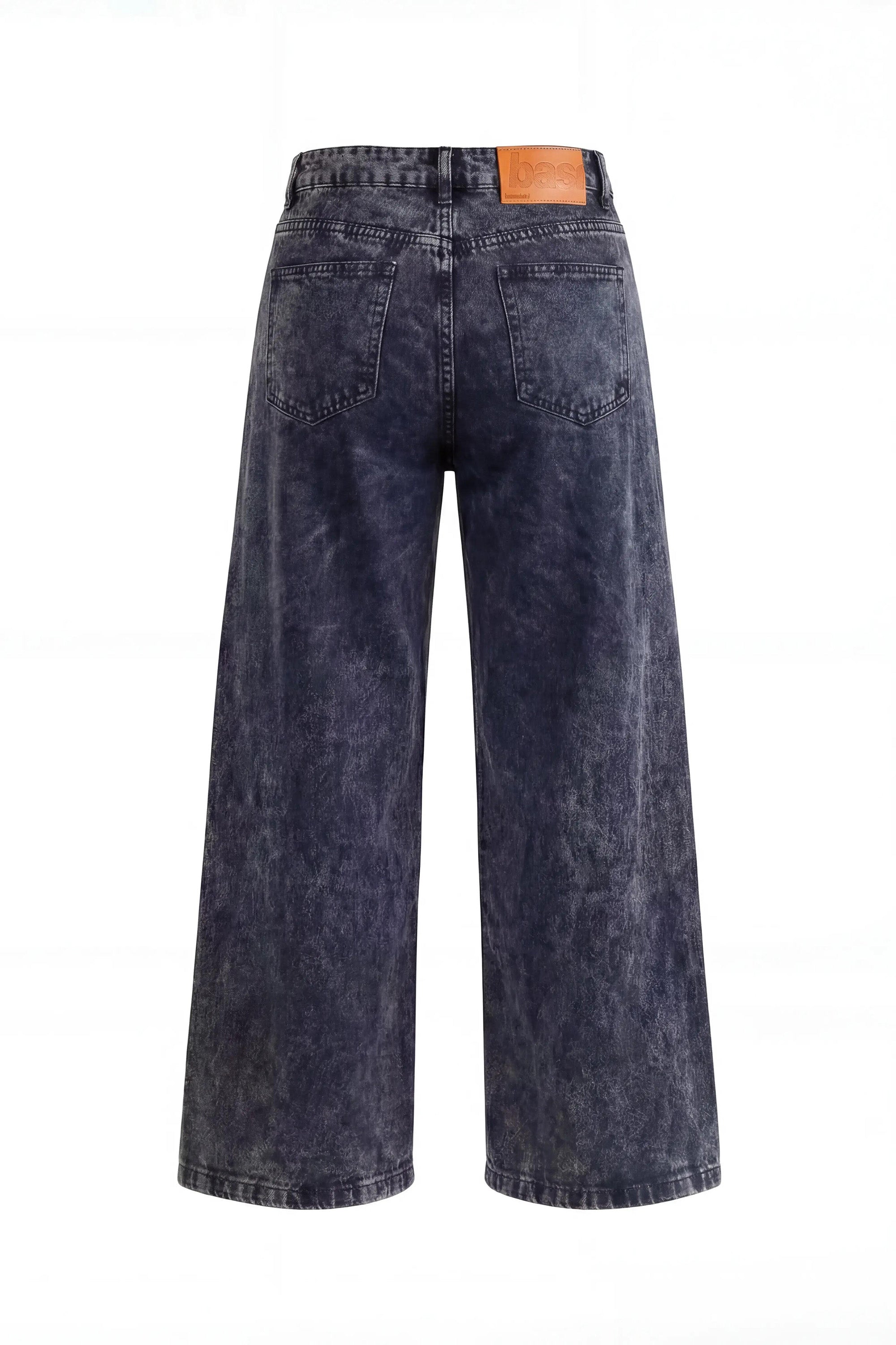 Side Zip Denim "RUDEBOY LDN" Washed Blue