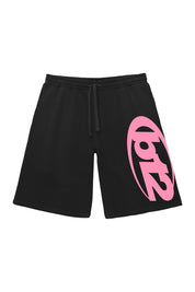 Fleece Short “CRUEL SEASON” Black/Pink
