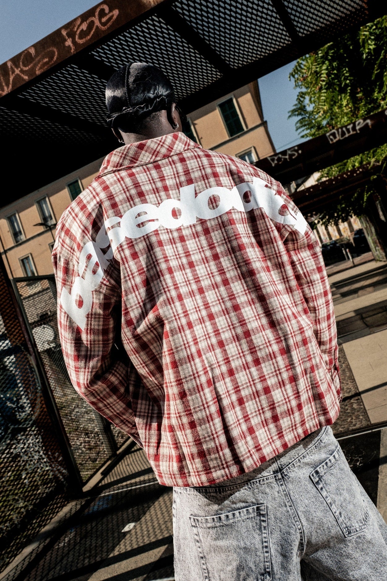 Flanella Shirt "BROKENNESS" ShoulderLogo Checked/Red